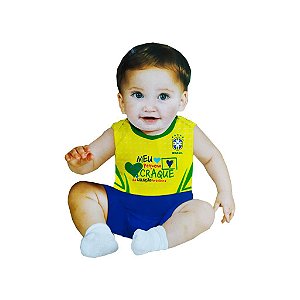 Fantasia Bebê Meu Pequeno Craque Seleção Brasil Rubies - Shop