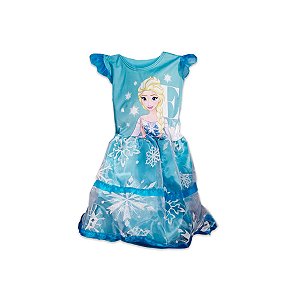 Fantasia Elsa Frozen Infantil Feminina Vestido Rubies