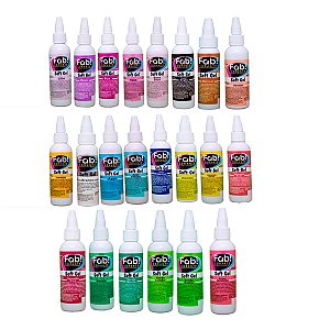 Kit 21 Corantes Soft Em Gel Fab Confeitaria Para Bolos