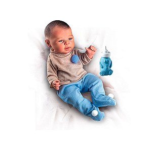 Boneca Menino Reborn Premium Milk Brinquedos