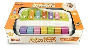 Brinquedo Baby Xilofone Infantil Canções Colorido P/ Bebês