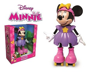 Brinquedo Boneca Minnie Patinadora Disney 26cm - Elka