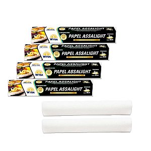 Kit 7 Papel Manteiga Premium Assalight Multiuso 30x3m Untar