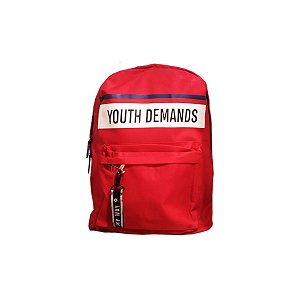 Mochila Masculina Jovem Youth Demands Vermelho Clio Style