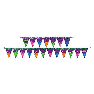 Faixa decorativa slime de Aniversário Infantil - Festcolor