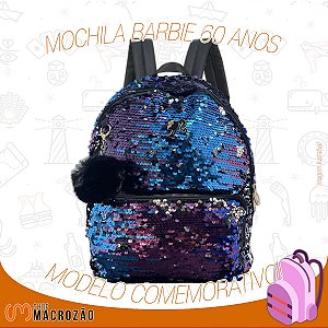 Mochila Barbie Juvenil Brilhos 45824 Coleção