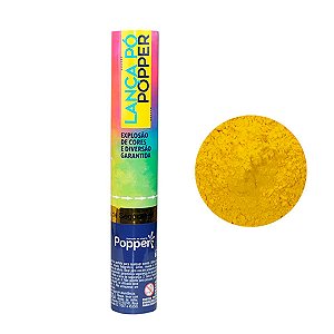 Lança Pó Explosão de Cores Amarelo 30cm - Popper