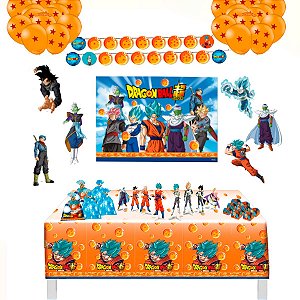 Painel de Quadros Decorativos Festa Dragon Ball - 4 UnidadesMimo Festas