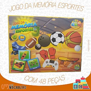 Jogo da Memória Esportes Aquarela brinquedos