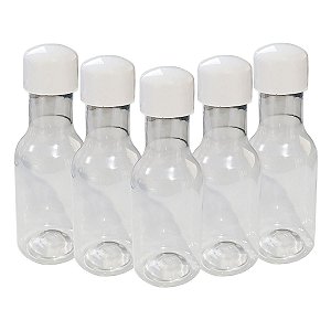 Garrafinha Lembrancinha Branca Acrílica 50ml 10Un