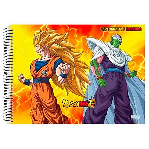 Kit Colorir Caderno desenho Dragon Ball e Lápis 12Un - Shop Macrozao