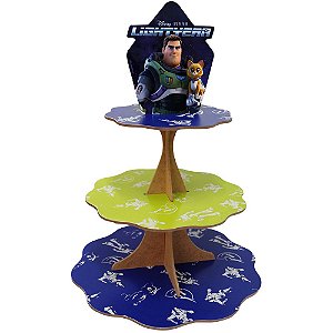 Porta doces e cupcakes 3 Andares Buzz Lightyear