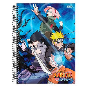 Caderno Naruto Nuvem 1 Matéria 80 Folhas - Shop Macrozao