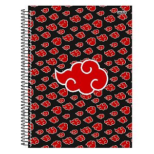 Caderno Naruto Nuvem 10 Matérias 160 Folhas