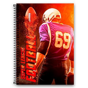 Caderno Super League Football 15 Matérias 300 Folhas