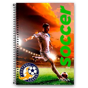 Caderno Soccer Sport 1 Matéria 96 Folhas