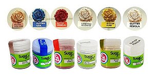 Glitter Comestível Para Confeitar SugarArt 5 unidades