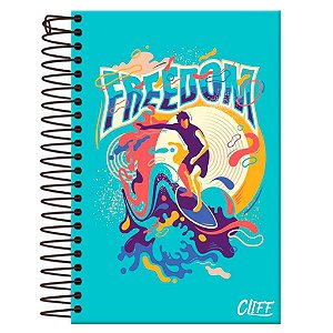 Caderno Freedom Verde 15 Matérias 240 Folhas