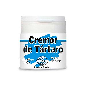 Cremor de Tártaro 40g Para Fins Alimentícios - Arcolor