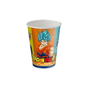 Copos Descartáveis Festa Dragon Ball Super 200 ml C/ 8 Un