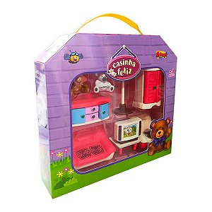 Brinquedo Casinha Feliz Móveis e Ursinhos - Zoop Toys