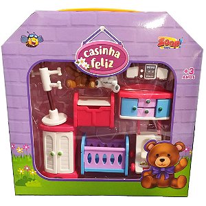 Brinquedo Casinha Feliz Móveis e Ursinhos - Zoop Toys