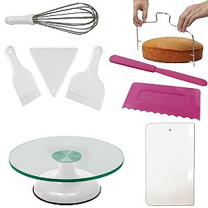 Kit Confeitaria Bailarina batedor espátula Completo