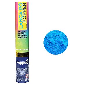 Lança Pó Explosão de Cores Azul 30cm - Popper