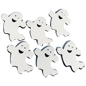Aplique Micro Fantasminha Halloween 12 und - Grintoy