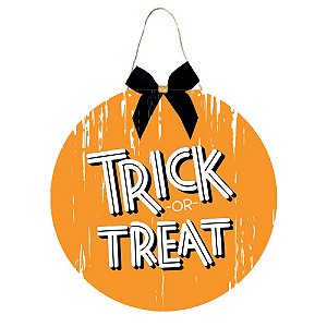 Placa Redonda Trick Of Treat Halloween - Grintoy