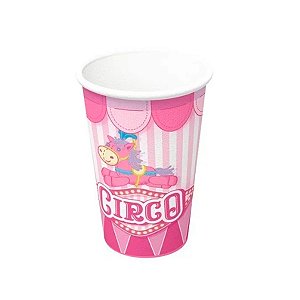 Copos Descartáveis Circo 200ml C/ 8Un Festcolor