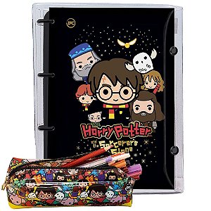 Kit Fichário em PVC e Estojo Harry Potter – DAC