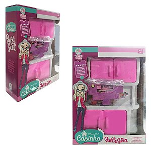 Brinquedo Super Girl Casinha Armarinho Rosa  - Lua