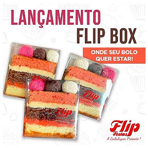 Embalagens p/ Bolo Flip Box Transparente Cake Docinhos 10Un