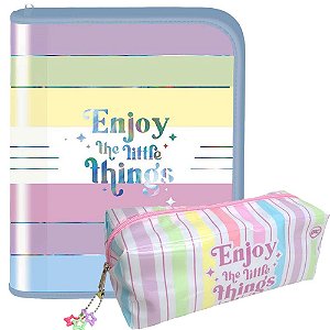 Kit Fichário C/ Zíper e Estojo Enjoy - DAC
