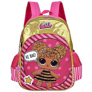 Mochila Escolar Queen Bee Moda Infantil Lol Surprise Go Team - Shop Macrozao