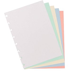 Refil Colorido Liso A5 - Caderno Inteligente