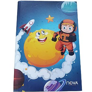Caderno Mobi 96 Folhas Brochura Astronauta - Nova
