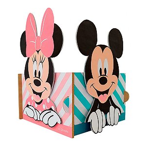 1Un Caixinha Cha Revelaçao Mickey e Minnie MDF - Grintoy