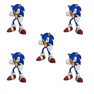 Mini personagem Sonic - Piffer