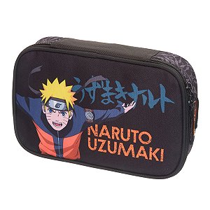 Estojo Box Grande Naruto Run Uzumaki Preto - Pacific