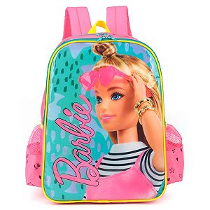 Mochila Escolar Costas Barbie Verde - Luxcel