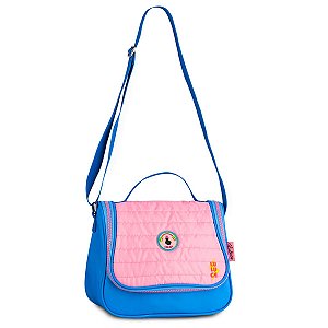 Bolsa Luluca Transversal Pequena Shoulder Bag Roxo/pink Cor Violeta-escuro  Cor Da Correia De Ombro Rosa-chiclete Desenho Do Tecido Liso