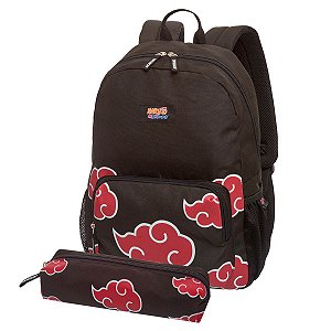 Mochila Costas + Estojo Naruto Shippuden Clouds Nuvem