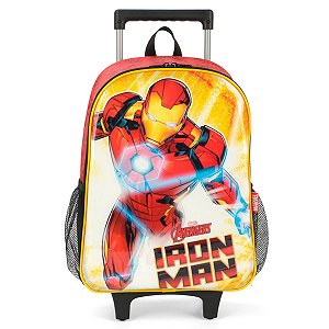 Mochila de Carrinho Iron Man Vermelha Avengers - Luxcel