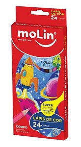 Lápis de cor 24 und - Color Plus - moLin