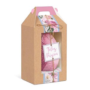 Caixa Maleta para Ovo de Páscoa Bosque 180g a 250g 6Un