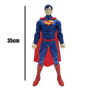Brinquedo Figura Superman Articulado c/ Som 35cm - Candide