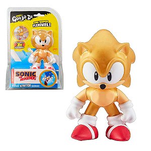 Sonic Elástico Brinquedo Estica Classico 13cm - Dourado