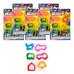 5Un Brinquedo Forminhas Para Modelar 6Un - Mini Toys